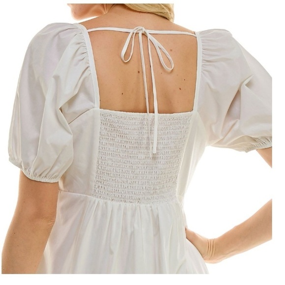 NWT Draper James White Puff Sleeve Dress  XXL - Picture 3 of 5
